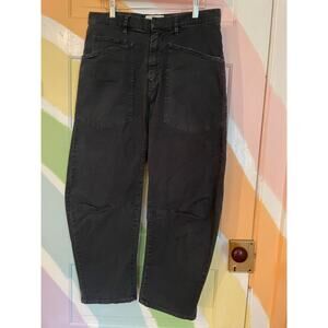 Nili Lotan Black Utility Carpenter Pants Size 4 High Rise Made in USA